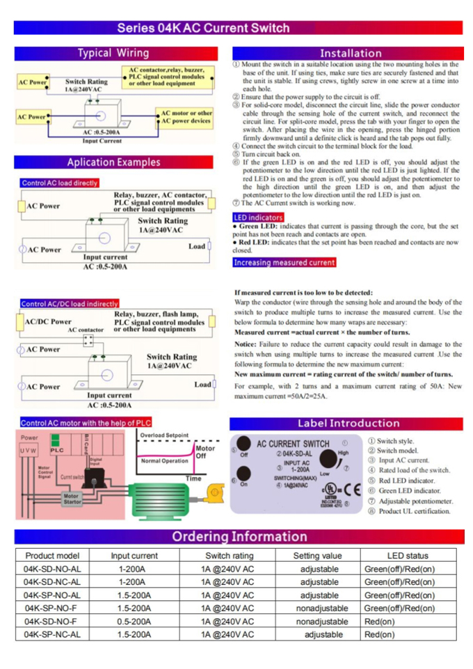 FCS-04K Current Switch 1